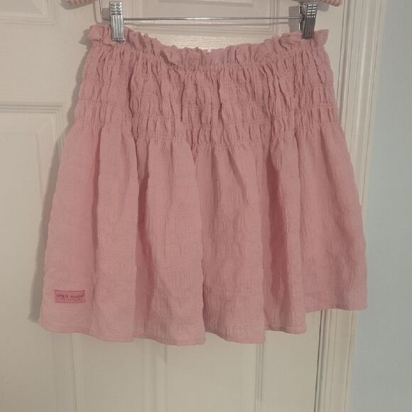 Simply Southern Pink Bubble Mini Skirt - Picture 1 of 4